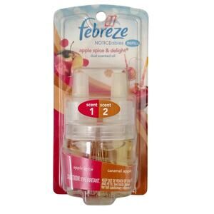 Febreze Noticeables Apple Spice Caramel Apple Dual Scented Fragrance Refills 2pk